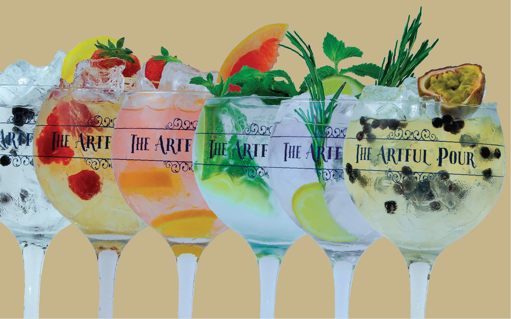 The Artful Pour Gin Cocktail G&T recipes - Classic Pours and Artful Pours